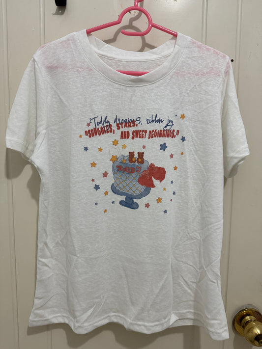 Korean Fashion Cute Animal Style Shirt Series | Bear with Ice Cream Cup - Kawaii Fashion Items