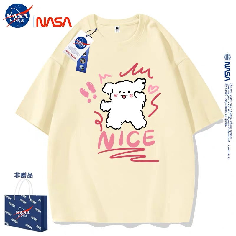 Cute Cartoon Doggie Maltese Puppy Style T-Shirt Series | Nice Wink Eyes Part1 - Kawaii Fashion Items for Child & Adult
