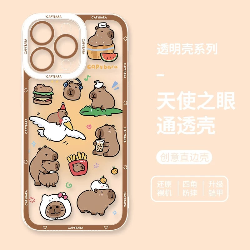 Cute Animal Capybara | Part1 8 Styles - iPhone Case PLUS SE2 XS XR X 11 12 13 14 15 16 16e 17 17e Pro Promax 12mini 13mini