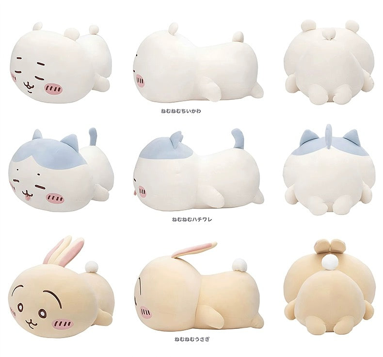 Japan ChiiKawa Laydown Giant Plush Doll | ChiiKawa Hachiware Usagi - 43cm Plush Doll Kawaii items Room Decoration doll WinnieTheBirds Toy Shop