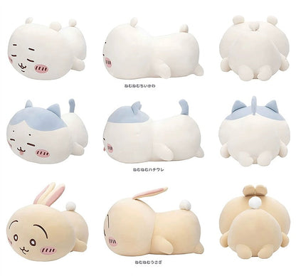 Japan ChiiKawa Laydown Giant Plush Doll | ChiiKawa Hachiware Usagi - 43cm Plush Doll Kawaii items Room Decoration doll WinnieTheBirds Toy Shop