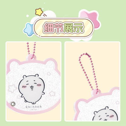 ChiiKawa X Miniso | ChiiKawa Hachiware Usagi Glitter Shake Keychain - Kawaii Item Keychain  WinnieTheBirds Toy Shop