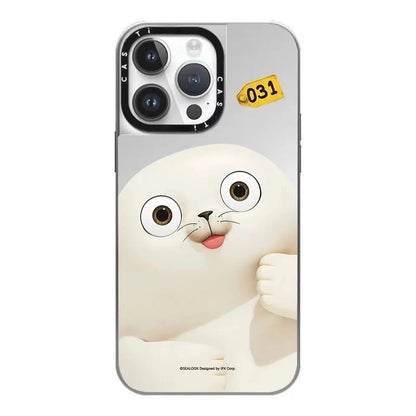 Lovely Seal Sealook Mirror Silver Frame Phone Case | Part1 5 Styles - iPhone Case 12 13 14 15 16 17 18 Pro Promax