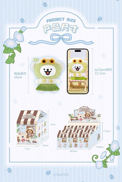 TopToy Maltese Puppy Happy Cafe Series | Vinyl Face Plush Doll - Collectable Toys Mystery Blind Box