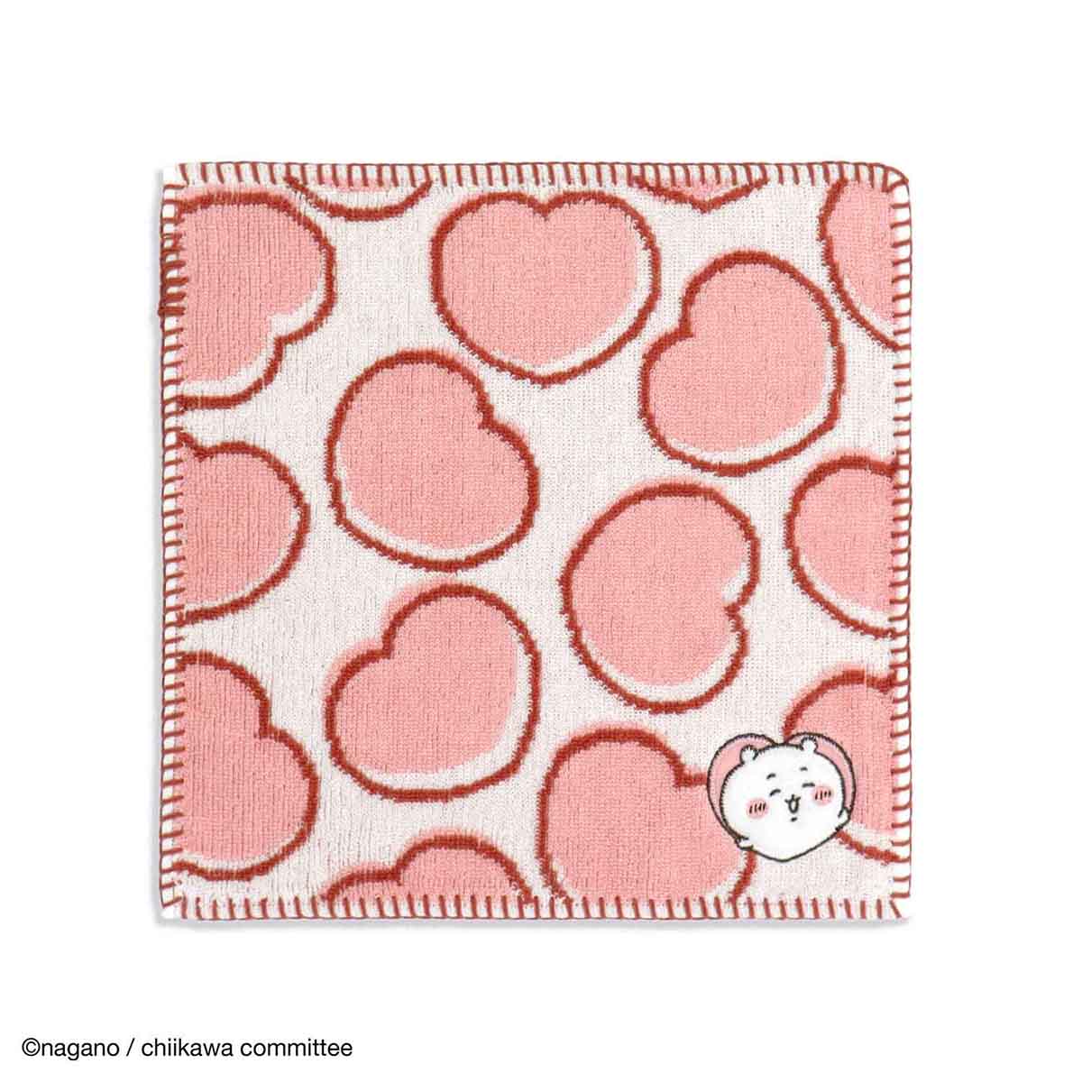Japan ChiiKawa Heart Series | ChiiKawa Hachiware Usagi Heart Series Handkerchief Hand Towel - Kawaii Cute Item WinnieTheBirds Toy Shop