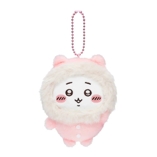 Japan ChiiKawa | ChiiKawa Hachiware Usagi Winter Furry Coat Plush Doll Keychain Kawaii items Room Decoration doll WinnieTheBirds Toy Shop
