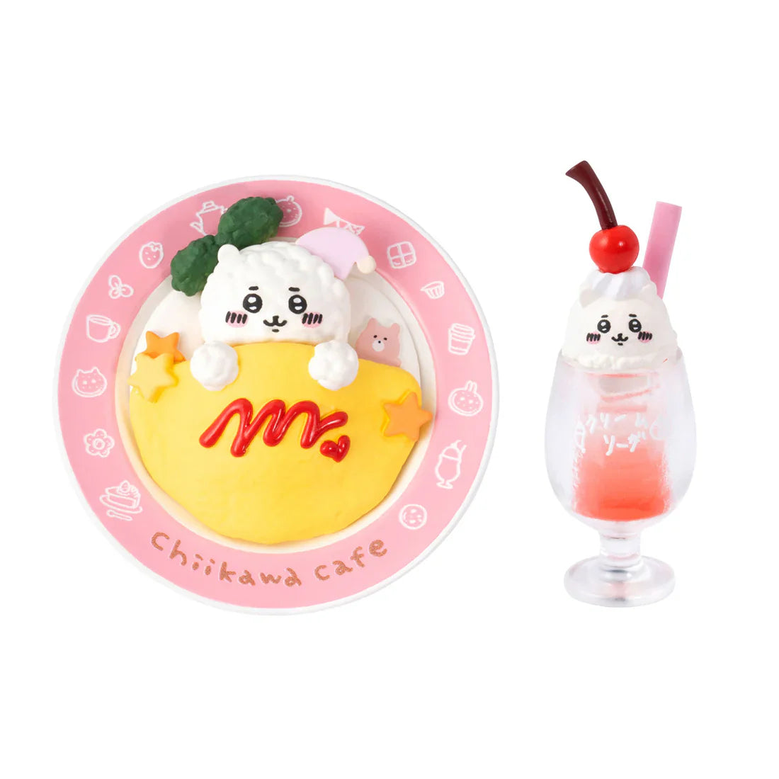 Japan Chiikawa Miniature Serise | Chiikawa Cafe Mini Figure Collection (8 types) 8Pack BOX - Kawaii Miniature World Doll Room - WinnieTheBirds Toy Shop