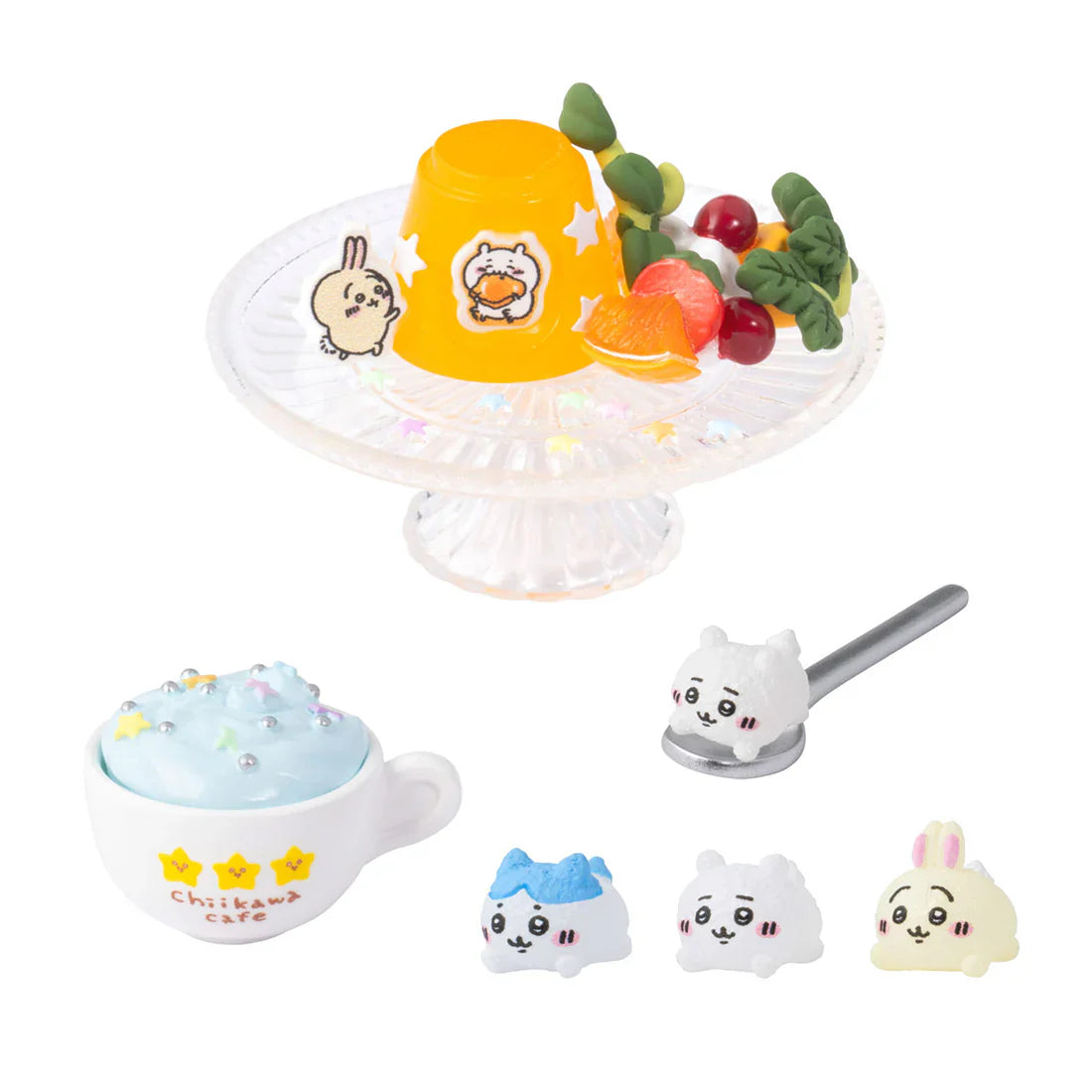 Japan Chiikawa Miniature Serise | Chiikawa Cafe Mini Figure Collection (8 types) 8Pack BOX - Kawaii Miniature World Doll Room - WinnieTheBirds Toy Shop