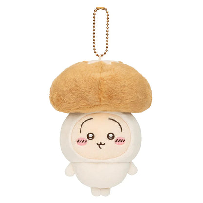 (Pre-Order) Japan ChiiKawa Autumn 2025 Series | ChiiKawa Hachiware Usagi in Mushroom Costume Plush Doll Keychain Kawaii items Room Decoration doll