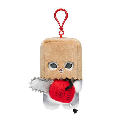 Japan Mofusand | Mofusand Cat Mischievous Chainsaw Meow Cute Plush Doll Vibrating Keychain - Kawaii items Room Decoration Doll