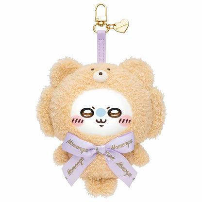 Japan ChiiKawa Kiramekko Teddy Bear Series | ChiiKawa Hachiware Usagi Momonga Kurimanju Rakko Cute Plush Doll with Plastic Face Keychain - Kawaii items Room Decoration Doll