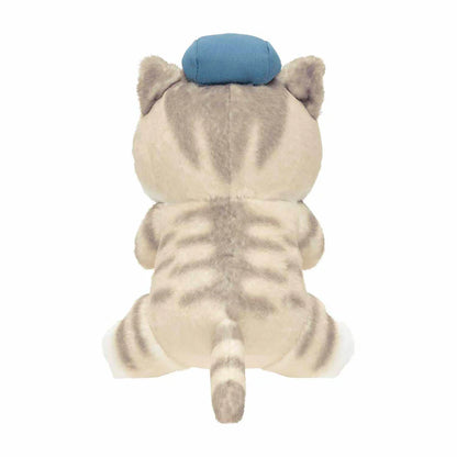Japan Mofusand | Mofusand Cat Holding Coffee Cup and Donuts Desktop Hanging Plush Doll - Kawaii items Room Decoration Doll