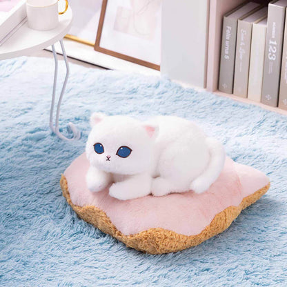 日本限定】mofusand モフサンド | ドーナツクッションの白い猫 大きい 日本限定】mofusand モフサンド | ドーナツクッションの白い猫 大きい