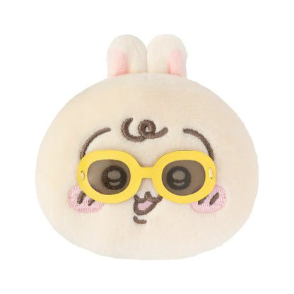 Japan ChiiKawa Baby Series | ChiiKawa Hachiware Usagi Cute Baby Wearing Sunglasses Plush Doll Badge Set - Kawaii items Room Decoration Doll