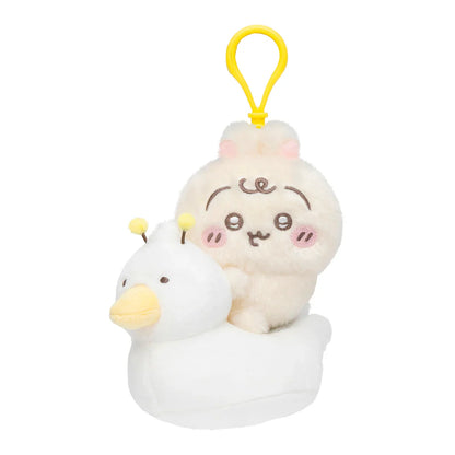 Japan ChiiKawa Baby Series | ChiiKawa Hachiware Usagi Cute Baby Sitting on Duck Toilet Plush Doll - Kawaii items Room Decoration Doll