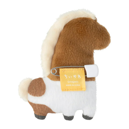 Japan ChiiKawa Horse Year | ChiiKawa Hachiware Usagi in Horse Costume Plush Badge Set - Kawaii Items Room Decoration Dolls