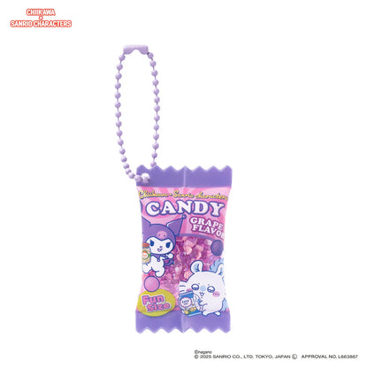 Japan ChiiKawa Kiramekko X Sanrio Series | ChiiKawa Hachiware Usagi Momonga Shisa Crab Cute Supermarket Shaka Shaka Snack Keychain - Kawaii items Room Decoration