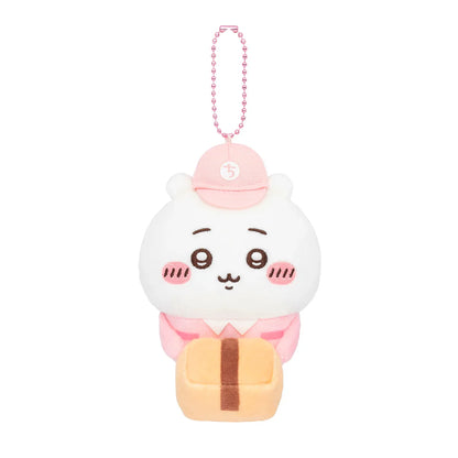 [Pre-order] Japan ChiiKawa Delivery Man Series | ChiiKawa Hachiware Usagi Momonga Kurimanju Rakko Shisa Crab Cute Plush Doll Keychain - Kawaii items Room Decoration Doll