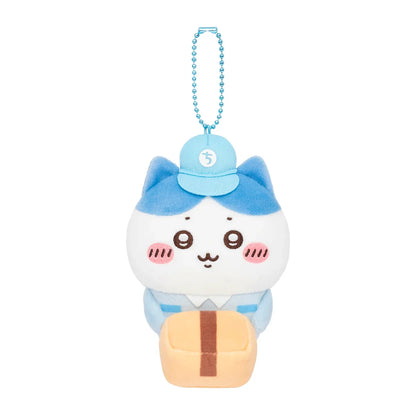 [Pre-order] Japan ChiiKawa Delivery Man Series | ChiiKawa Hachiware Usagi Momonga Kurimanju Rakko Shisa Crab Cute Plush Doll Keychain - Kawaii items Room Decoration Doll