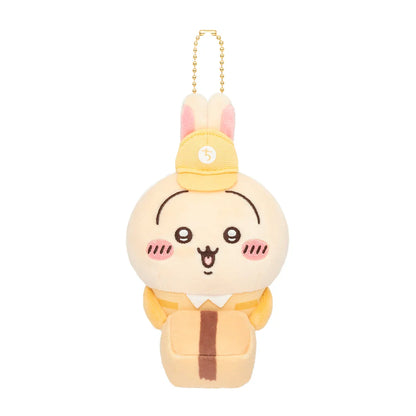 [Pre-order] Japan ChiiKawa Delivery Man Series | ChiiKawa Hachiware Usagi Momonga Kurimanju Rakko Shisa Crab Cute Plush Doll Keychain - Kawaii items Room Decoration Doll