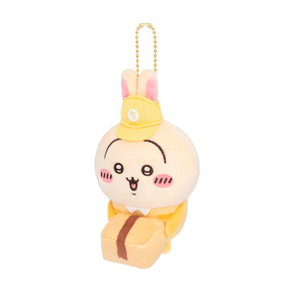 [Pre-order] Japan ChiiKawa Delivery Man Series | ChiiKawa Hachiware Usagi Momonga Kurimanju Rakko Shisa Crab Cute Plush Doll Keychain - Kawaii items Room Decoration Doll