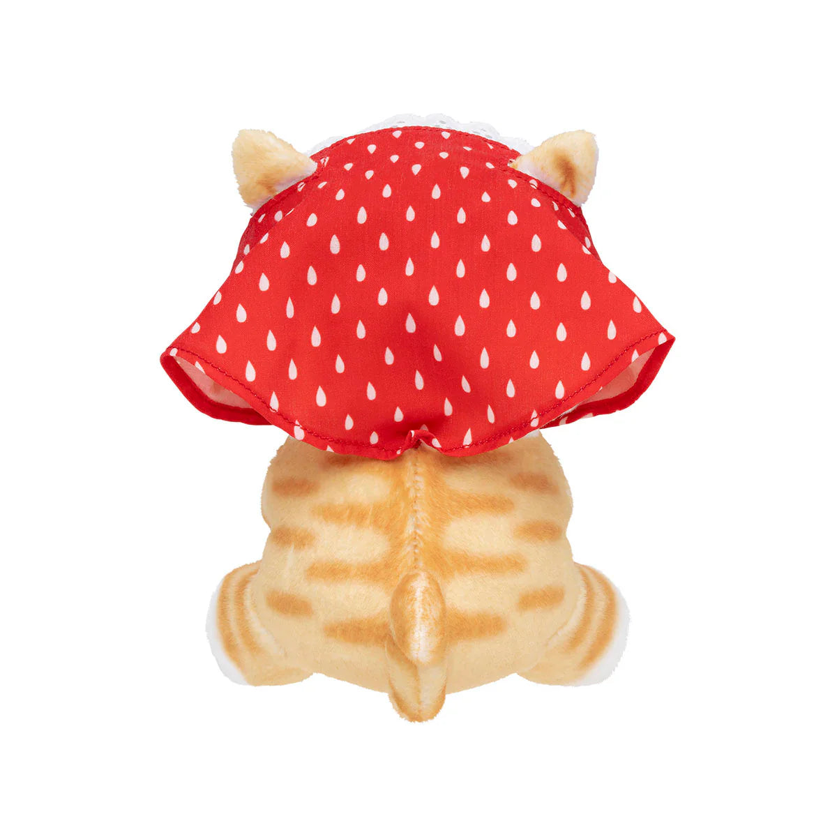 Japan Mofusand Merci Strawberry Series | Mofusand Cat Wearing Babushka Scarf Holding Strawberry Cute Plush Doll - Kawaii items Room Decoration Doll