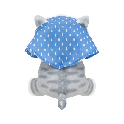 Japan Mofusand Merci Strawberry Series | Mofusand Cat Wearing Babushka Scarf Holding Strawberry Cute Plush Doll - Kawaii items Room Decoration Doll
