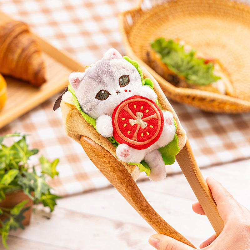Mofusand Bakery Series | Mofusand Cat with Bread and Jam Cute Mascot Plush Doll Keychain and Doll Bag - Kawaii items Room Decoration Doll