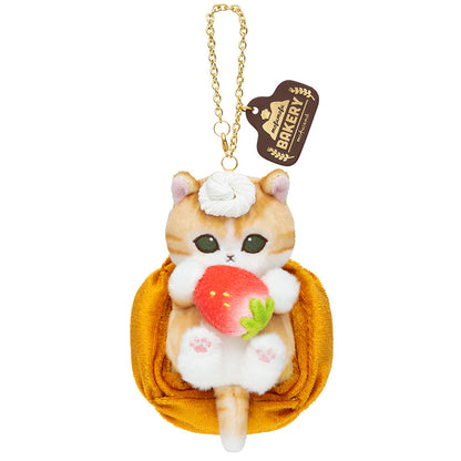 Mofusand Bakery Series | Mofusand Cat with Bread and Jam Cute Mascot Plush Doll Keychain and Doll Bag - Kawaii items Room Decoration Doll
