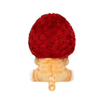 Japan Mofusand Strawberry Series | Mofusand Cat with Strawberry Hat Cute Plush Doll in Basket and Keychain - Kawaii items Room Decoration Doll