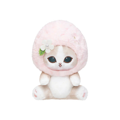 Japan Mofusand Strawberry Series | Mofusand Cat with Strawberry Hat Cute Plush Doll in Basket and Keychain - Kawaii items Room Decoration Doll
