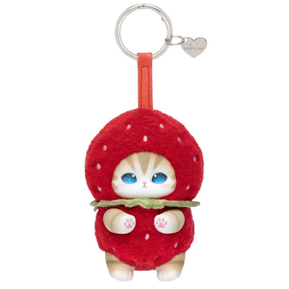 Japan Mofusand Kiramekko Fruity Kittens Series | Mofusand Cute Plush Doll with Plastic Face Keychain - Kawaii items Room Decoration Doll Mystery Box