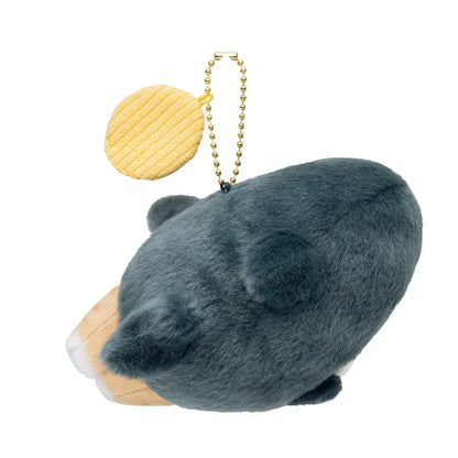 Japan Mofusand | Mofusand Cat in Shark Costume Eating Chips Mascot Plush Doll Keychain - Kawaii items Room Decoration Doll