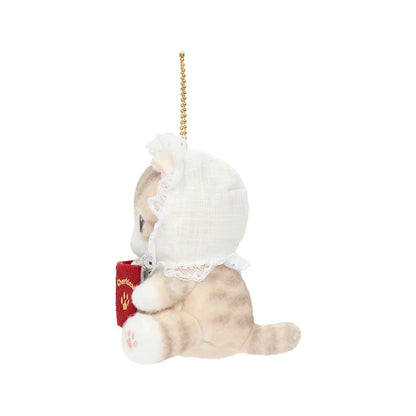 Japan Mofusand Antique Reading Series | Mofusand Cat with Book Cute Mascot Plush Doll Keychain - Kawaii items Room Decoration Doll