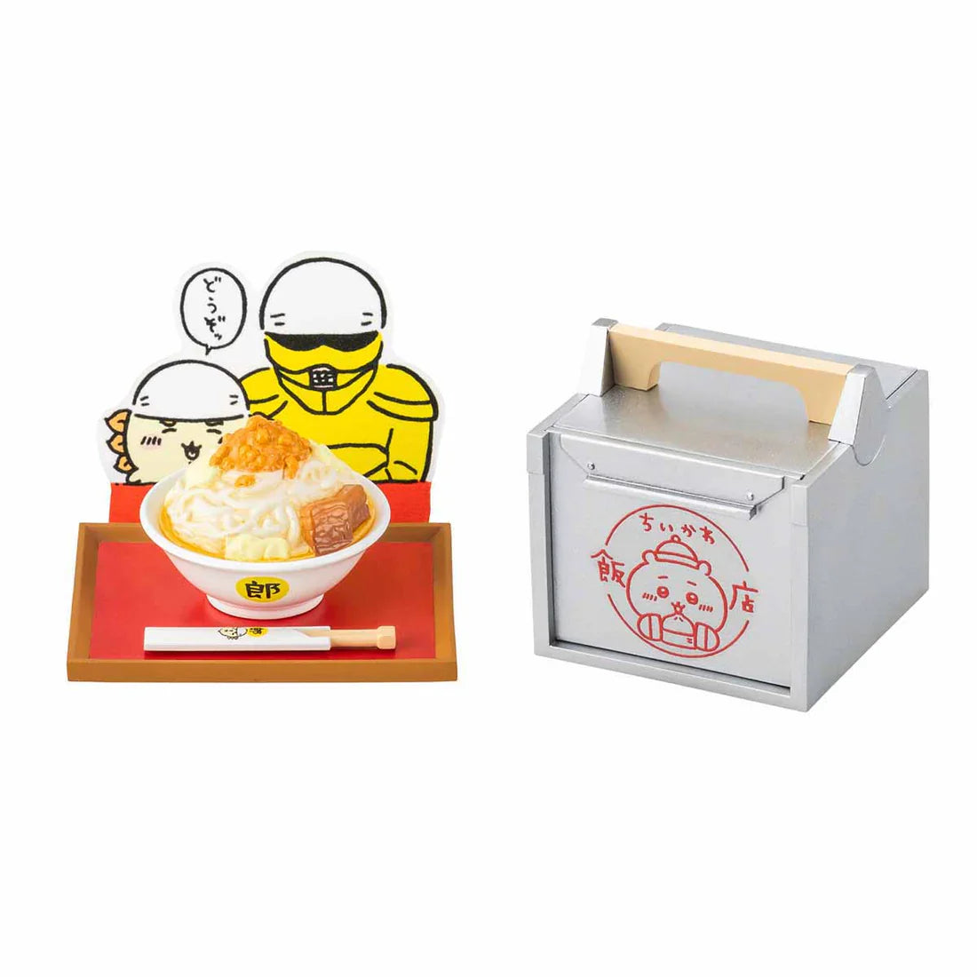 Japan Chiikawa Miniature Serise | Chiikawa Chinese Restaurant Mini Figure Collection (8 types) 8Pack BOX - Kawaii Miniature World Doll Room