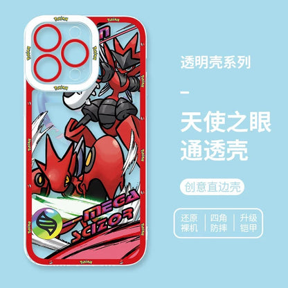 Japan Cartoon Pokemon Mega Evolution Anime | Metagross Scizor Latios Garchomp Rayquaza Lucario Charizard X Y Gardevoir - iPhone Case PLUS SE2 XS XR X 11 12 13 14 15 16 16e 17 17 17e Pro Promax 12mini 13mini