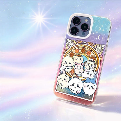 Japanese Cartoon ChiiKawa The Movie : The Secret Of The Mermaid Island Grass Skirt Style | Chiikawa Hachiware Usagi Momonga - Phone Case Samsung Galaxy S26 S25 S24 S23 S22 S21 FE Ultra Edge