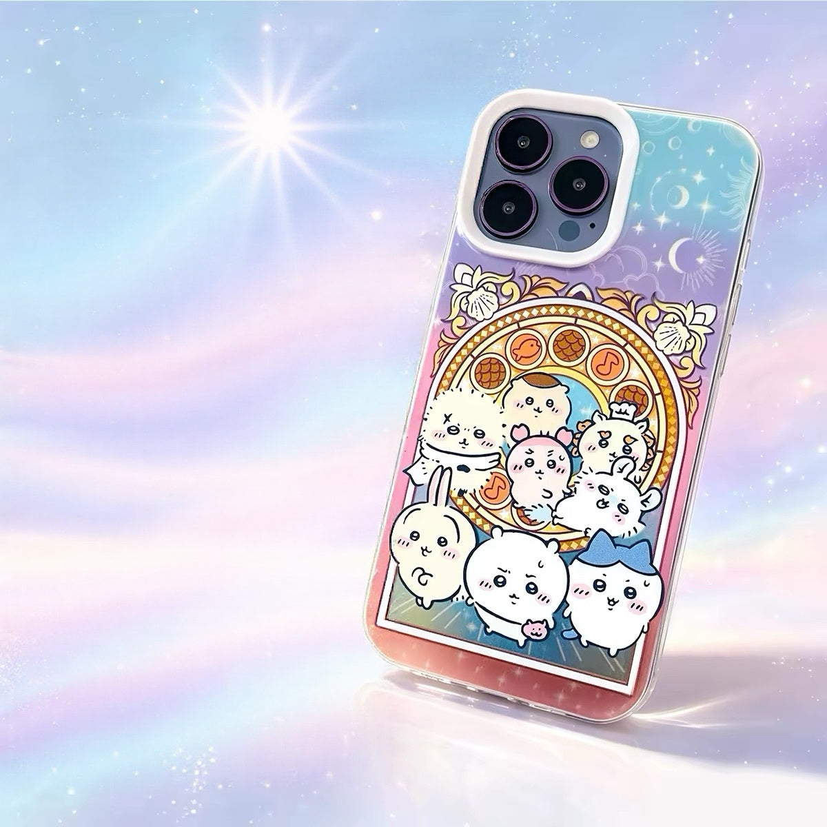Japanese Cartoon ChiiKawa The Movie : The Secret Of The Mermaid Island Grass Skirt Style | Chiikawa Hachiware Usagi Momonga - iPhone Case 11 12 13 14 15 16 16e 17 17e Pro Promax