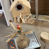 バードハウス付き｜オーダーメイド 70-180cm オウムツリースタンド 天然木の枝 有機木材 オウム 鳥用遊び場 小型中型オウム用