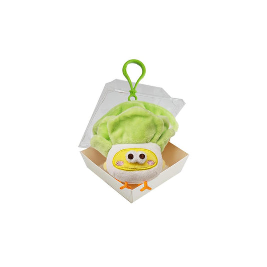 Lovely Chicken Fat Dundun Plush Doll Keychain | Vegipet Chinese Cabbage Chick - Children Gift Animal Mini Plush Doll