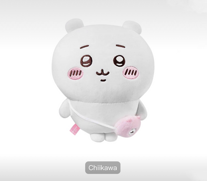 ChiiKawa X Miniso | ChiiKawa Hachiware Usagi Outing with Bag - 20cm Plush Doll Kawaii items Room Decoration doll  WinnieTheBirds Toy Shop