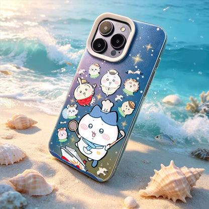 Japanese Cartoon ChiiKawa Work On Cruise Ship Laser Case | ChiiKawa Hachiware Usagi - Phone Case Samsung Galaxy S26 S25 S24 S23 S22 S21 FE Ultra Edge