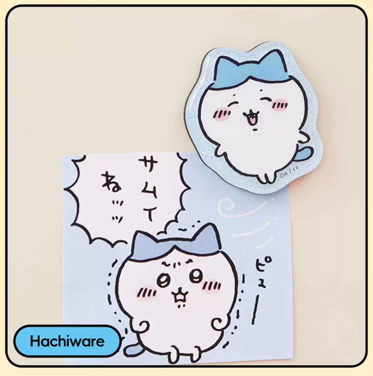 ChiiKawa X Miniso | ChiiKawa Hachiware Usagi Momonga Kurimanju Rakko Magnet with Card - Kawaii Item Cute Accessories  WinnieTheBirds Toy Shop