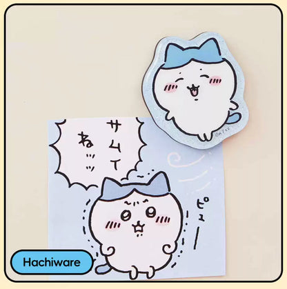 ChiiKawa X Miniso | ChiiKawa Hachiware Usagi Momonga Kurimanju Rakko Magnet with Card - Kawaii Item Cute Accessories  WinnieTheBirds Toy Shop