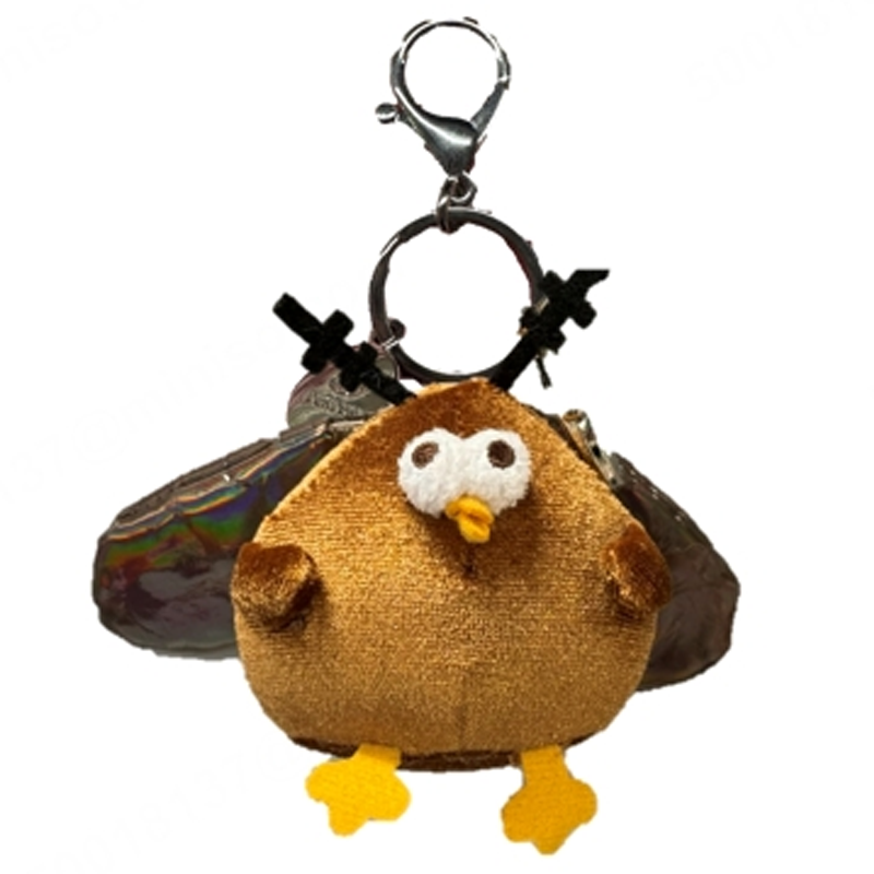 [Pre Order] Lovely Chicken Fat Dundun Plush Doll Keychain | Cockroach Chick - Children Gift Animal Mini Plush Doll