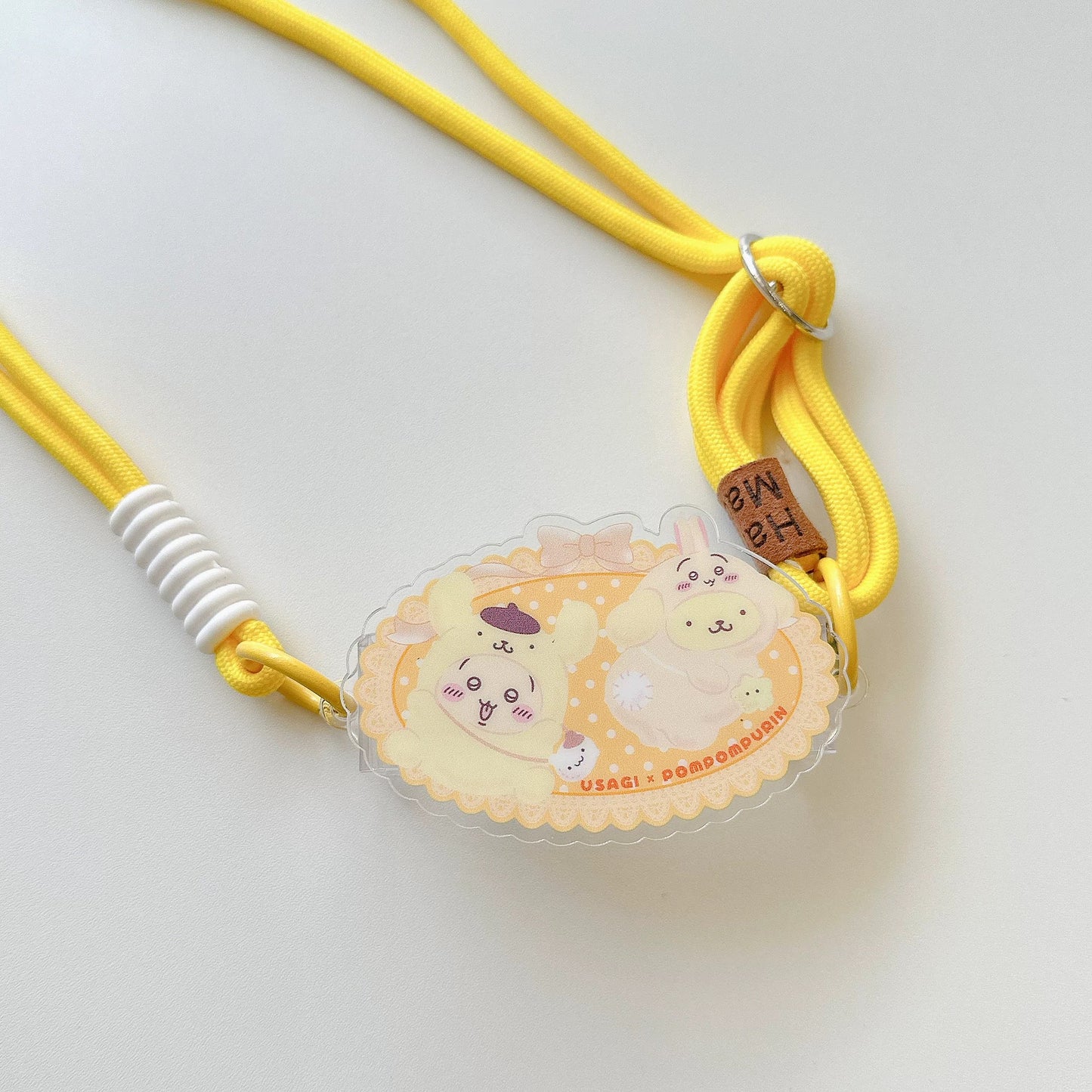 Japanese Cartoon ChiiKawa Phone Back Clip with Phone Lanyard | Kitty Chiikawa Cinnamoroll Hachiware Pompompurin Usagi Kuromi Momonga Melody Crab - for All Smart Phones