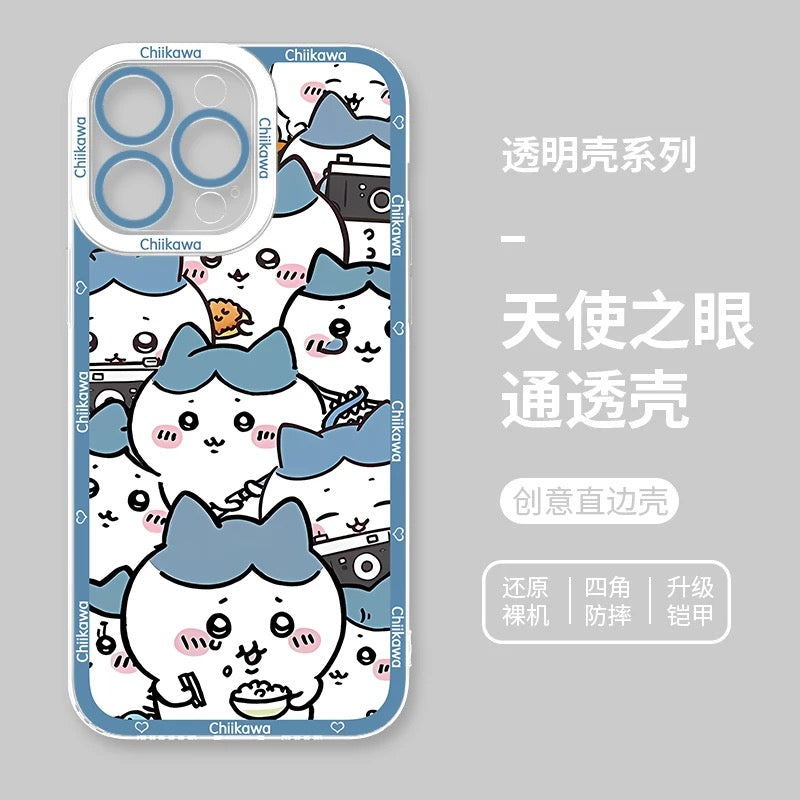 Japanese Cartoon ChiiKawa Full Sceen | Chiikawa Hachiware Usagi Momonga Kurimanju - iPhone Case PLUS SE2 XS XR X 11 12 13 14 15 16 16e 17 17e Pro Promax 12mini 13mini