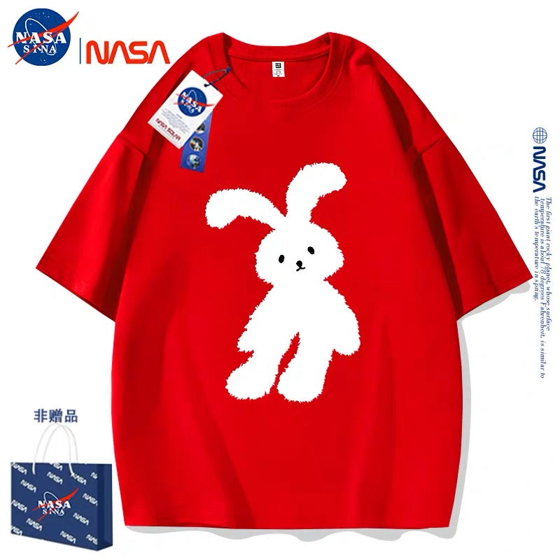 Cute Animals Rabbit Style T-Shirt Series | White Teddy Rabbit Part1 - Kawaii Fashion Items for Child & Adult Matching outfits for Parents and Children