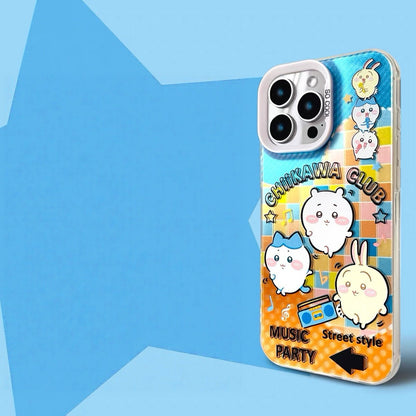 Japanese Cartoon ChiiKawa Club Music Party | Laser Case & Matt Jelly Case - Phone Case Samsung Galaxy S26 S25 S24 S23 S22 S21 FE Ultra Edge