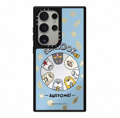 Lovely Seal Sealook Mirror Phone Case | Part2 Daily in Polar Ocean 6 Styles - Phone Case Samsung Galaxy S26 S25 S24 S23 Ultra